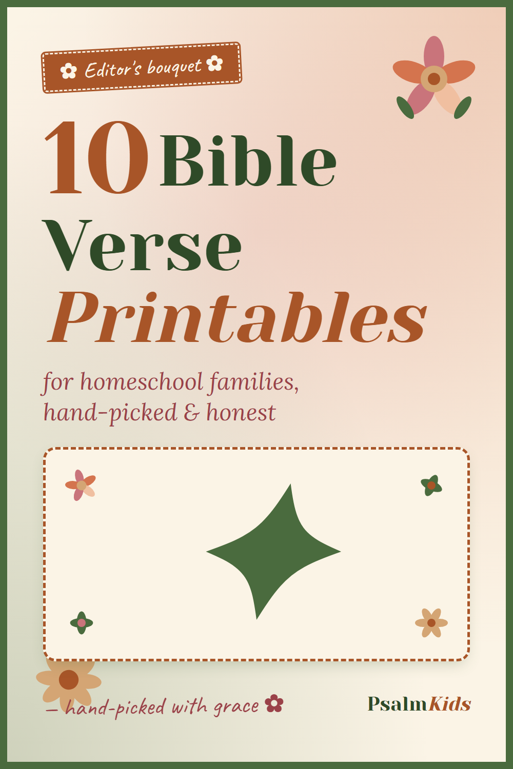 Bible verse printables for homeschool families