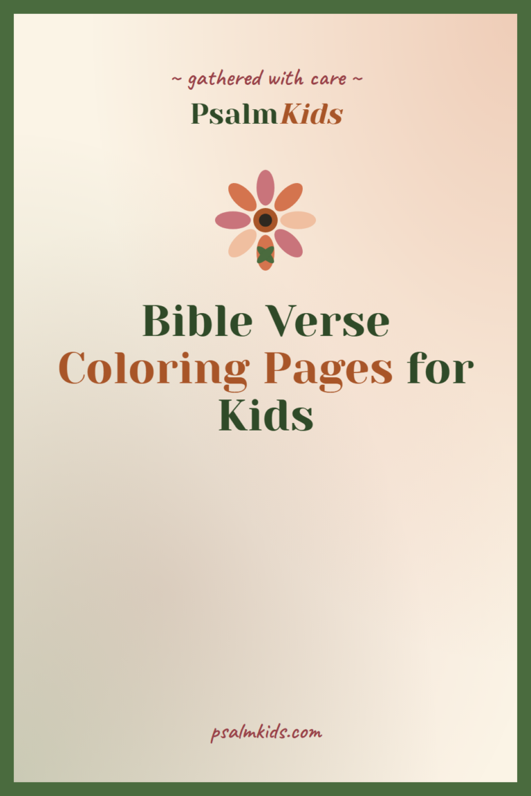 Bible Verse Coloring Pages for Kids: 8 Printables We Reach For Every Week